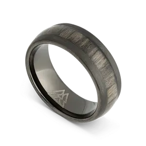 Military Gunmetal Single Barrel Ring