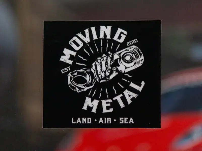 "MOVING METAL" DECAL
