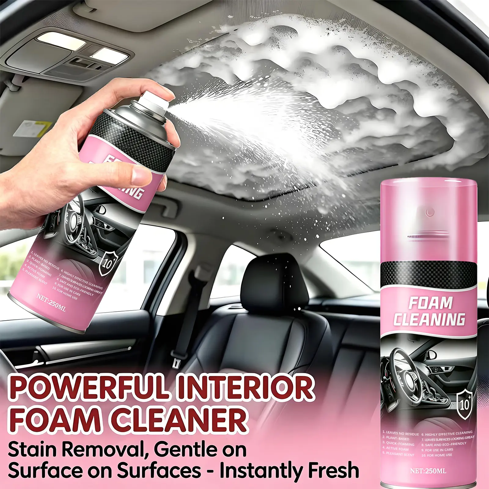 Car Interior Detailer and Protectant with UVProtection Against Cracking and Fading, Car InteriorMaintenance & Cleaning, Non-Greasy, Satin Finish