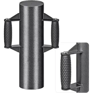 Enhance Post Driver with Anti-Slip Handles 16LB T Post Driver, 17'' Fence Post Driver Post Pounder for Metal Fence Posts, T Posts, U-Channels, Inside Dia=4.7''