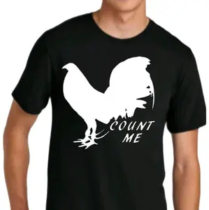 Gamefowl Count Me Men's T-Shirt Gallo Blue Collar tshirt - Top Quality - Menswear Unisex Streetwear