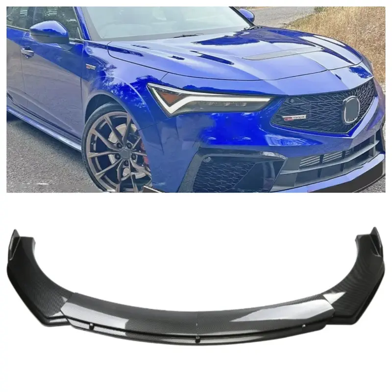 Front Bumper Lip Splitter Spoiler For Acura Integra 2024 Carbon Fiber Style