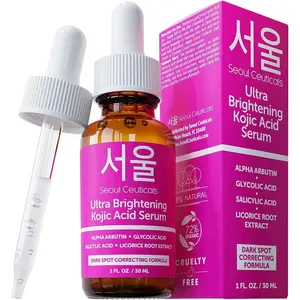 Seoul Ceuticals Ultra Brightening Kojic Acid Serum Korean Skincare K Beauty Arbutin Salicylic Acid Skin Repair Comfort