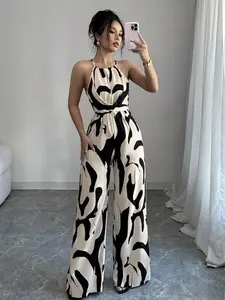 Women's Elegant One-Piece Swimsuit, High Waist Swimwear with Adjustable Straps, Comfortable & Stylish Bathing Suit for Ladies