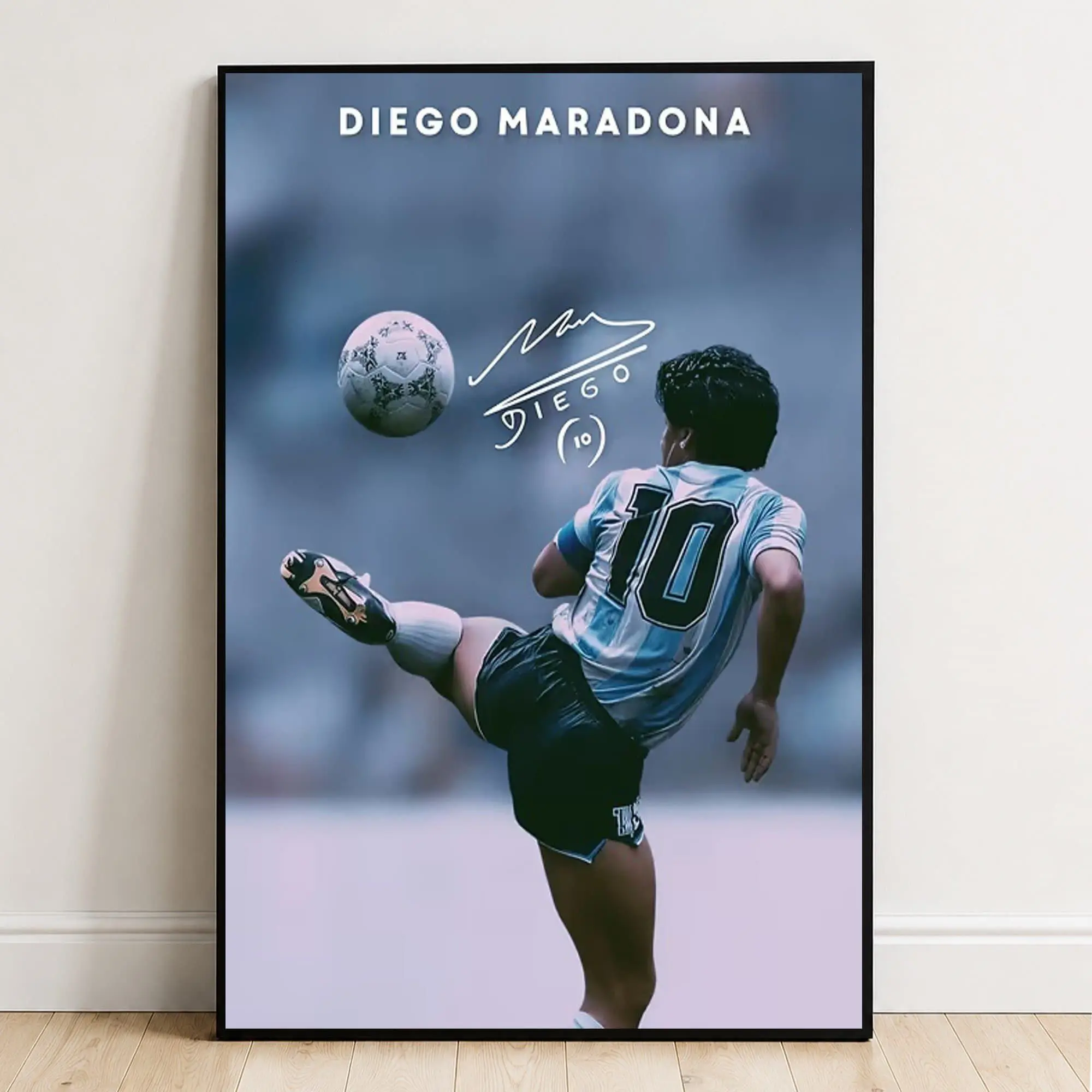 Diego Maradona Poster, Football Poster, Wall Art, Home Decor ( Unframed - Print Only )