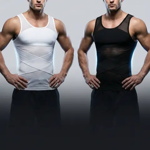 Men’s Athletic Compression Mesh Workout Tank Top - Slim Fit, Dry Fit Sleeveless, Breathable Lightweight Gym Vest for Training, Running
