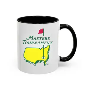 Masters Tournament Golf Mug, Augusta Inspired Ceramic Coffee Cup, Golf Lover Accent Mug for Tournament Fans and Sports Enthusiasts