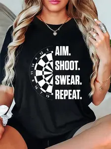 100% Cotton Darts Problems Dartboard Fun Hobby Dart Player T-Shirt