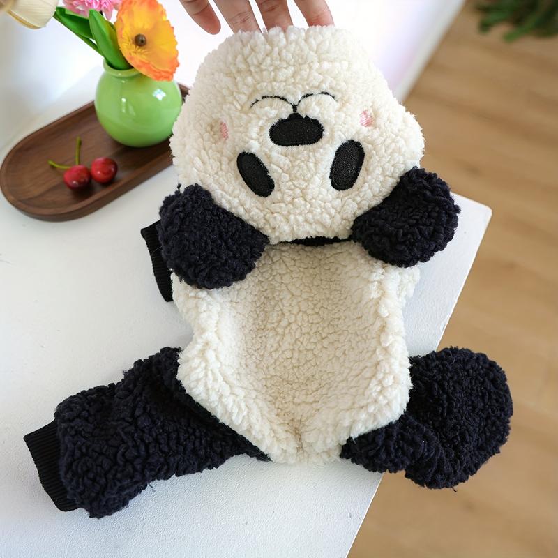 Fall & Winter Pet Costume Outfit – Warm & Comfortable Clothes for Small Dogs, Puppies & Cats, Cute Bear & Panda Transformation Costume