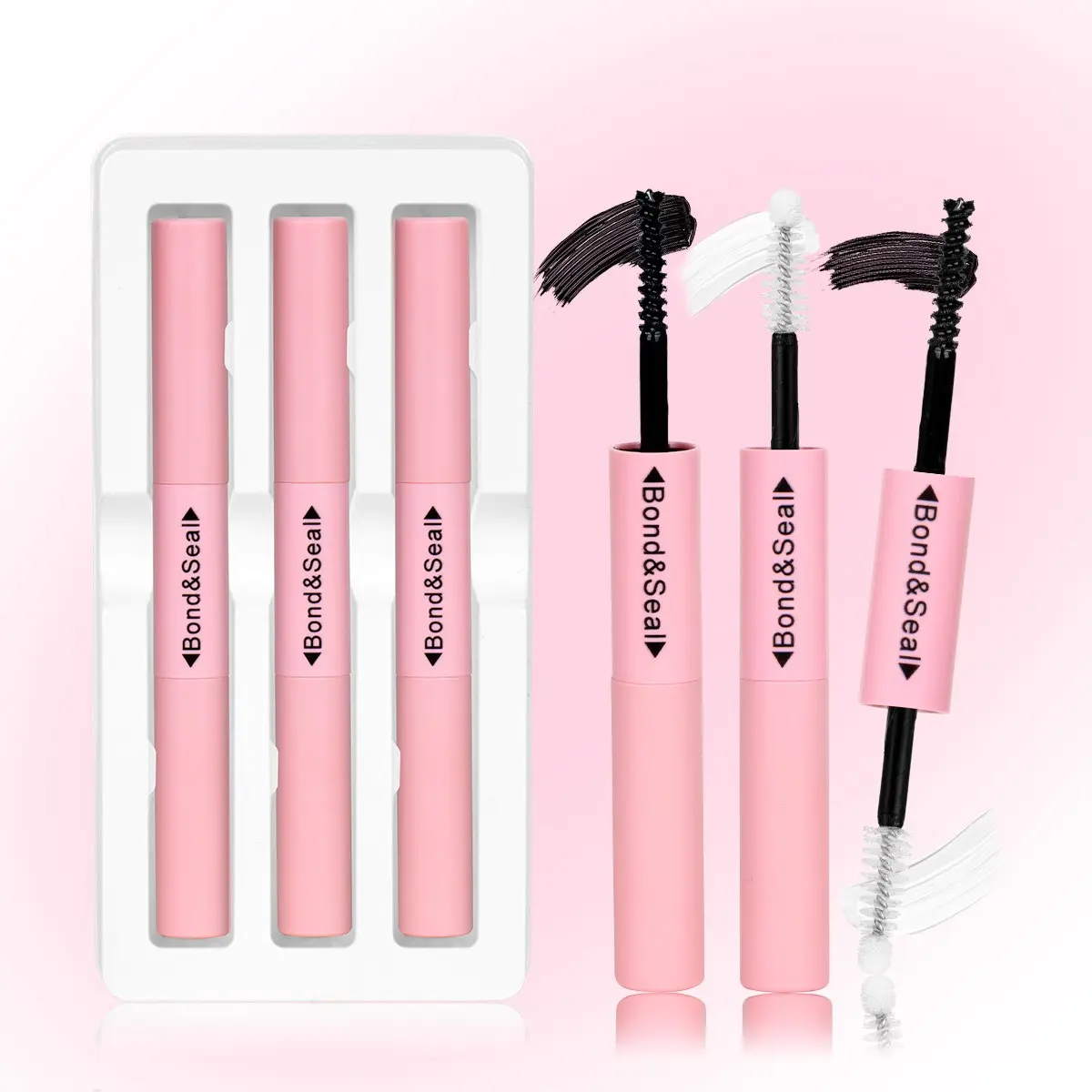 3/6pcs Waterproof Cluster Lash Glue, Lash Bond and Seal, Eyelash Fixer, Long-Lasting Cosmetic Makeup Adhesive for Cluster False Eyelashes, Latex-Free Formula Lasts over 72 Hours