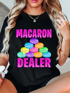 100% Cotton Macaron Dealer Funny Paris Macaron Cookie Lover T-Shirt