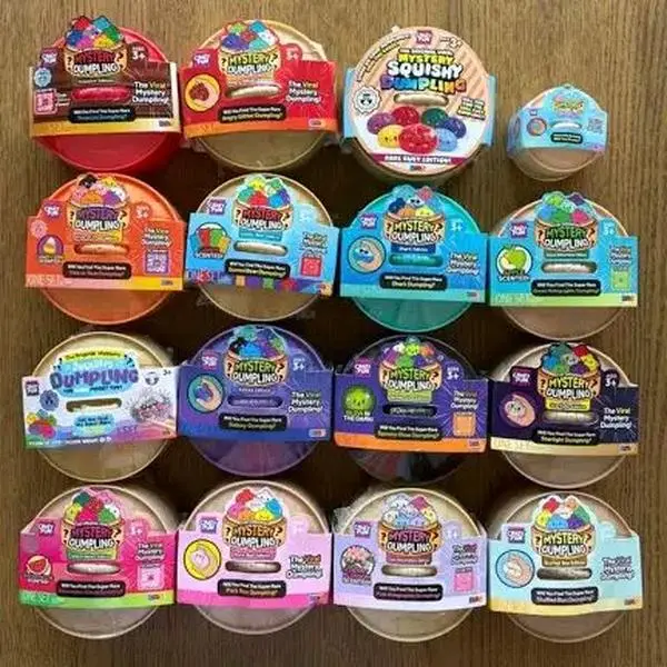 Stress Relief Dumpling Squishy Fidget Toy, Calming Hand Squeeze Toy for Anxiety Relief, Fidget Toys
