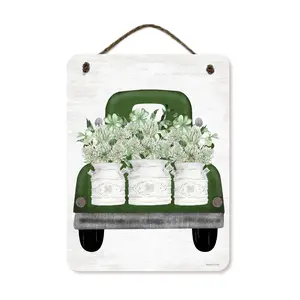 Courtside Market St. Patrick's Day Truck 12x16Hanging Sign