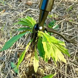 Heavy-Duty 4-Claw Aluminum Weed Puller Tool Head for Garden Weeding, Easy Grip Steel Root Removal Tool, Garden Supplies, Durable Yard Tool (Handle Not Included)