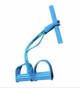 2026 New Upgraded Pedal Resistance Band with Handle, Soft Durable Fashion Puller Exercise with Thickened 4 Tension Ropes, Tube Pedal Resistance Device for Abdomen, Waist, Arm, Leg, Core/ABS