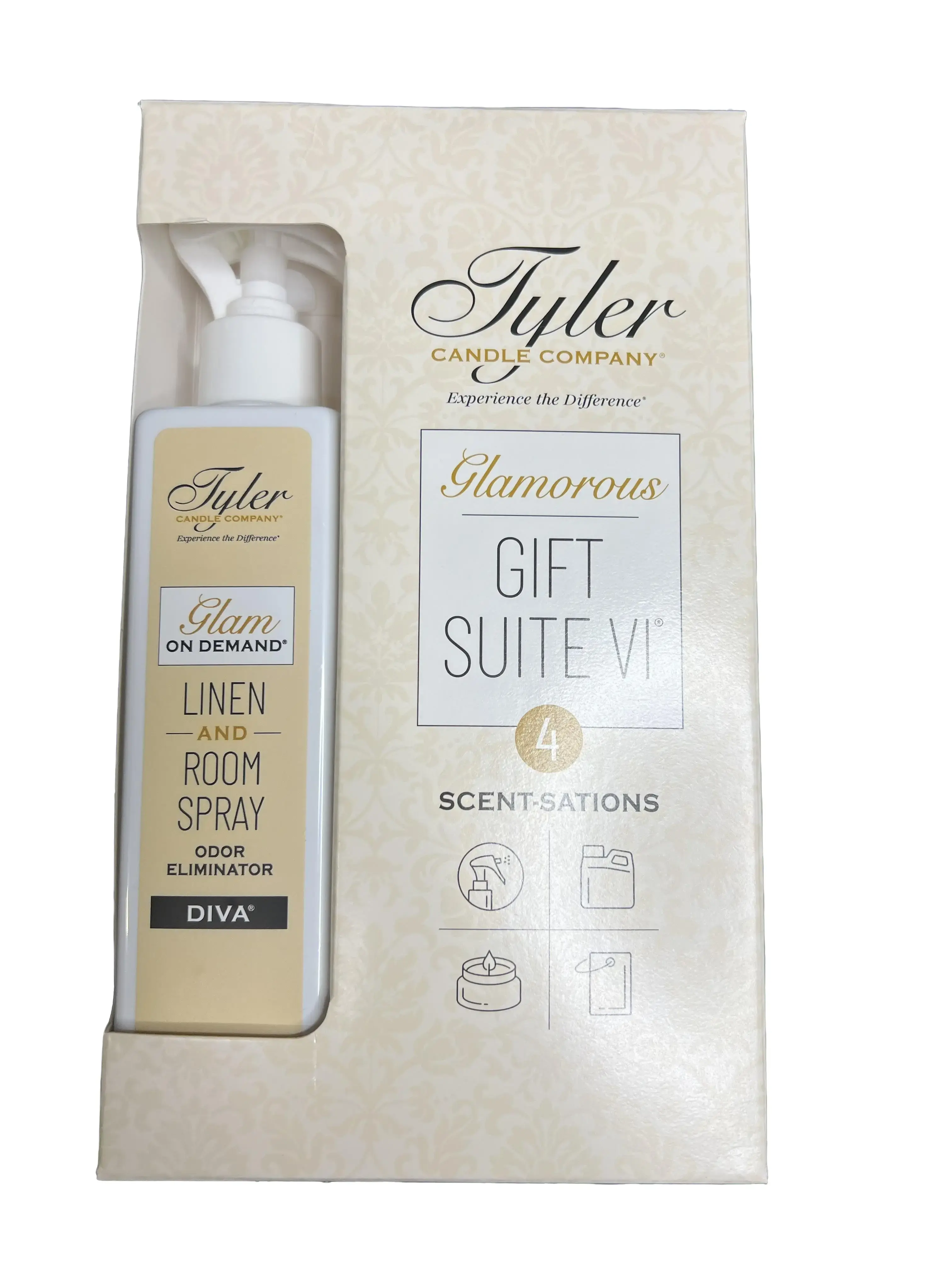 GLAMOROUS GIFT SUITE VI - DIVA WASH SET  Fragrance Aroma Scented Luxury Comfort Body Care Cosmetic