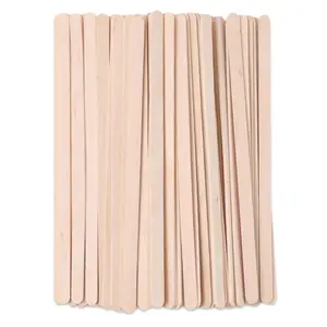 300pcs Wax Sticks for Body Leg Face, Wooden Ice Pop Sticks for Waxing or Wood Crafts, DIY Home Art Projects (140x6x1.3 Mm)