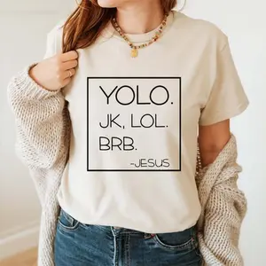 Personalized Yolo Jesus T-shirt, Religious Shirts, Love Jesus Shirt, Easter Day Shirt, Faith T-Shirt, Humorous Jesus Saying Shirts, Guess Who's Back Jesus Vintage Shirt, Funny Christian Sweatshirt, Ironic Shirt, Gift For Women, Gift For Men 0IDOO_H12