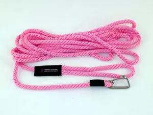 Soft Lines PSW10420HOTPINK Floating Dog Swim Snap Leashes 0.25 In. Diameter By 20 Ft. - Hot Pink