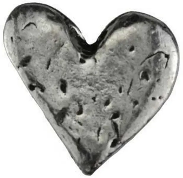 Heart Pocket Stone — Pewter Love Talisman for Everyday Carry