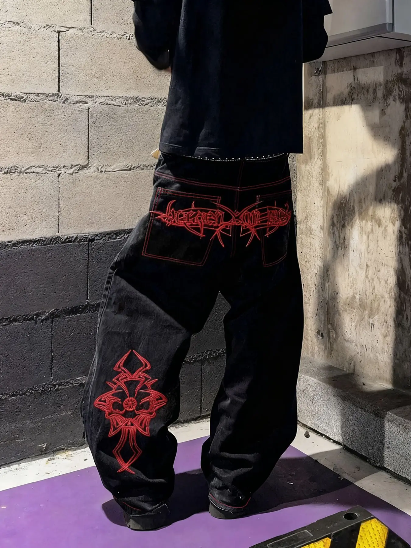 baggy goth pants - TikTok Shop