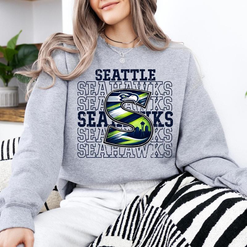 Vintage Seattle Seahawks Sweatshirt, Football Fan Gift