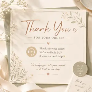 Umex  Thank You Card Insert – Complimentary Gift Note--4