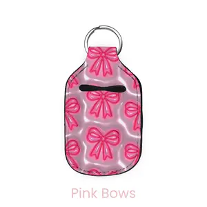 abbyrose Bubble Bows Hand Sanitizer Holder Pink Bows