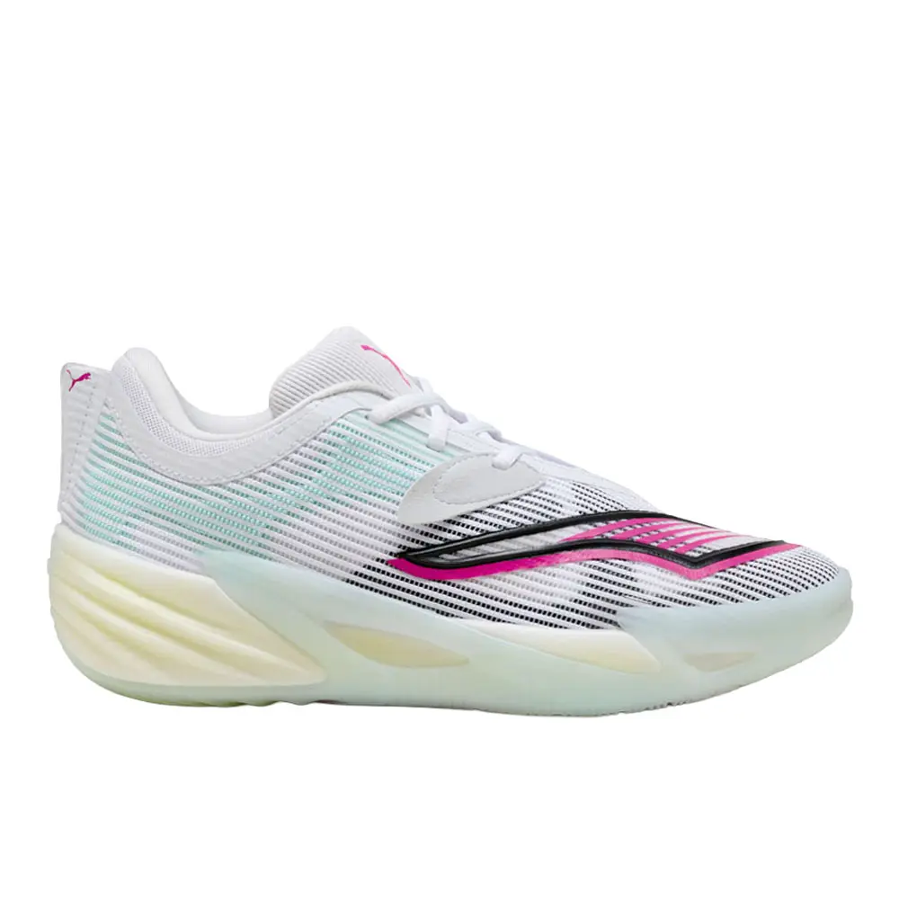 PUMA Mens All Pro Nitro 2 Basketball Sneakers Shoes - White