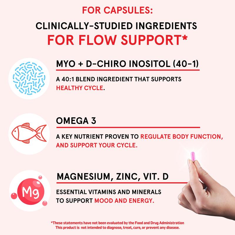 Peach Perfect Inositol Multivitamin 3 Pack Capsules - Peach Perfect Myo-Inositol, D-Chiro Inositol, Omega 3 Fitness Healthcare