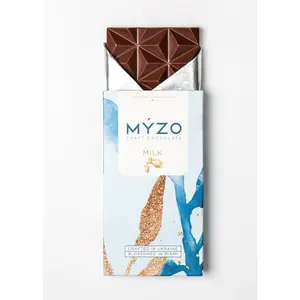 MYZO 48% Milk Chocolate - Creamy Single-Origin Cacao from Costa Rica - Smooth & Gentle - Ethically Sourced - Crafted in Ukraine Blossomed in Miami