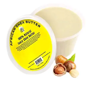RA COSMETICS 100% Pure Ivory Shea Butter 16oz Raw Unrefined African Shea Butter for Dry Skin Ultra-Rich Moisturizer Whipped Texture Ideal for DIY Skincare & Haircare Routines