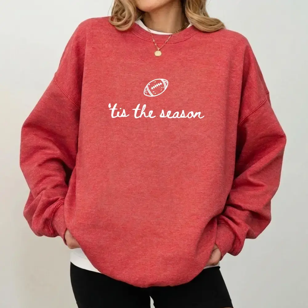 Football Season Sweatshirt, Tis the Season Crewneck, Game Day Football Sweatshirt, Football Mom Sweatshirt, Cozy Fall Pullover, Friday Night Lights, Tailgate Outfit, Autumn Apparel