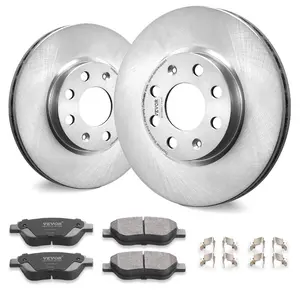fathersdaygift VEVOR Front Brake Kit for Vauxhall Adam(M13), Corsa D (S07), Corsa D Box/Hatchback (S07), Brake Rotors Ceramic Brake Pads Replacement Kit, 257mm Front Rotors