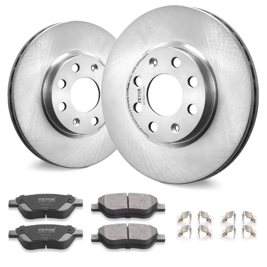 【DealsForYouDays】VEVOR Front Brake Kit for Vauxhall Adam(M13), Corsa D (S07), Corsa D Box/Hatchback (S07), Brake Rotors Ceramic Brake Pads Replacement Kit, 257mm Front Rotors