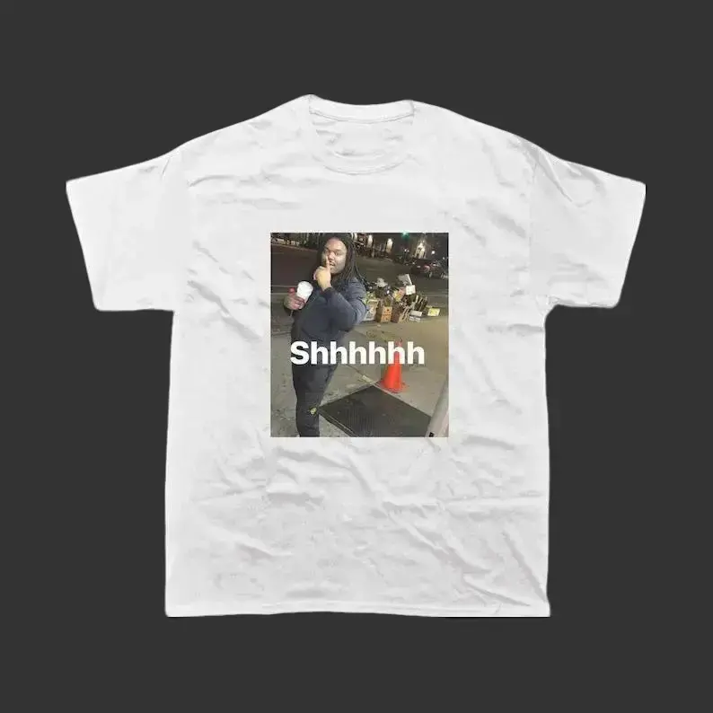 LUCKI "Shhhhhh" Graphic T-Shirt, Lucki Merch, Meme Shirt, Rapper Shirt, Adult funny T-shirt, Gift for Woman and Man