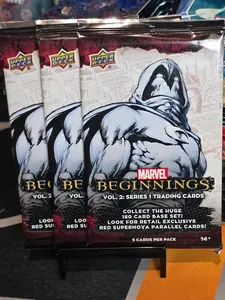 Lot of THREE (3) Upper Deck Marvel Beginnings Series 1 Blaster Packs