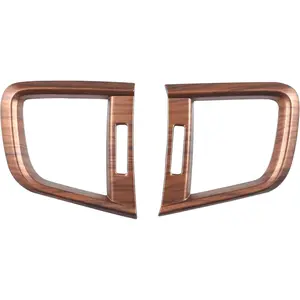 for Honda CRV Side Air Vent Trims Wind Outlet Decoration Peach Wood Grain Dashboard Stickers for CR-V 2017 2018 2019 2020 2021 2022