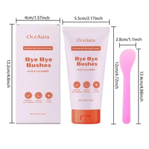 Gentle Body Hair Removal Cream, 2 Counts/set Smoothing Hair Removal Cream with 2pcs Spatula, Hair Removal Product for Women & Men