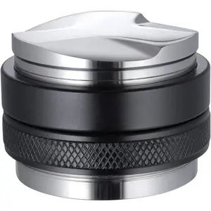 53mm Coffee Distributor & Tamper, Dual Head Coffee Leveler Fits for 54mm Breville Portafilter, Adjustable Depth- Professional Espresso Hand Tampers