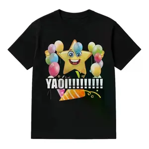 Gildan Women's Pastel Yaoi Graphic T-Shirt - Heavy Cotton Crew Neck Short Sleeve Tee, Soft Girl Aesthetic Kawaii Style, Drama-Inspired Streetwear, Casual All-Season Summer Vibes