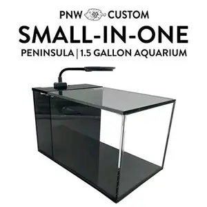 Small-In-One Peninsula | 1.5 Gallon Desktop Saltwater Aquarium