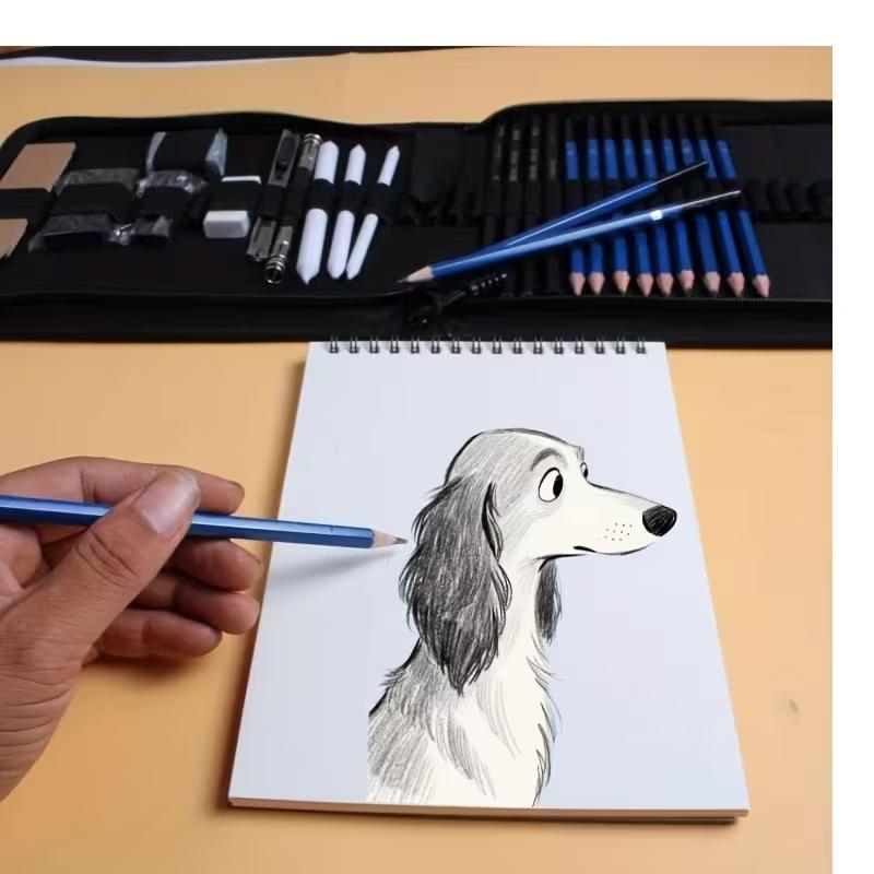 35pcs Professional Drawing Pencil Set - Complete Sketching and Painting for Artists Professional Art Uses Perfect Halloween Gifts，drawing pencils、drawing supplies