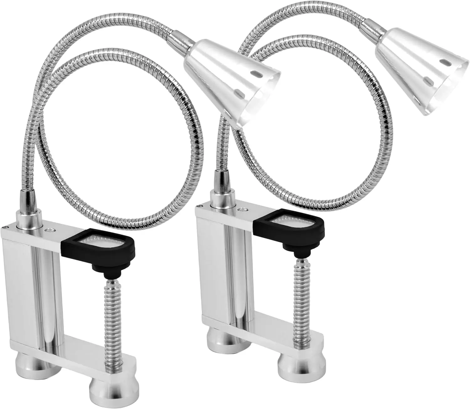 Sorbus 2-Pack Outdoor LED BBQ Grill Lights, Magnetic Base, Super-Bright LEDs, 360-Degree Flexible Gooseneck