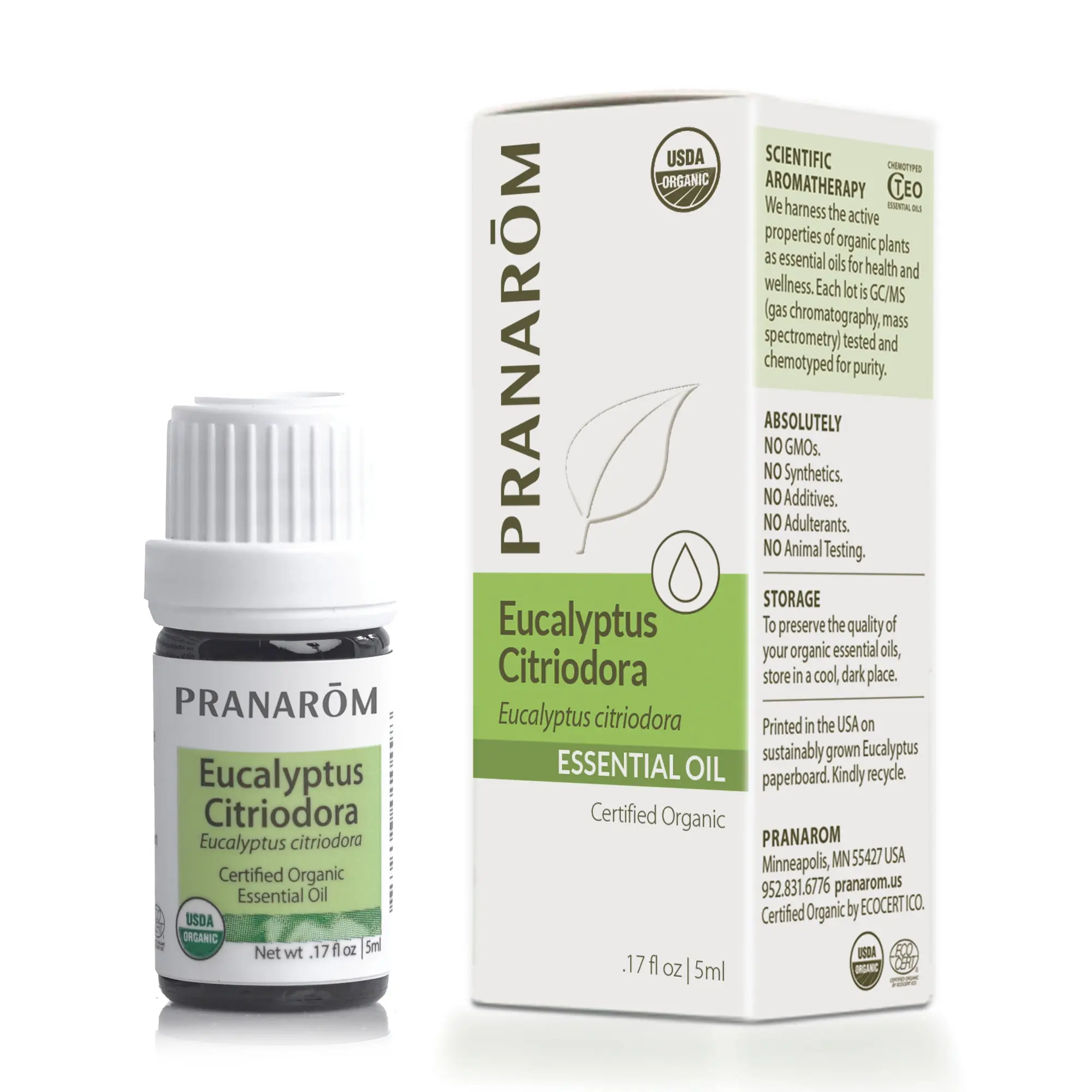 Pranarom Eucalyptus Citriodora Essential Oil – Bio | Certified Organic Outdoor & Muscle Support Oil