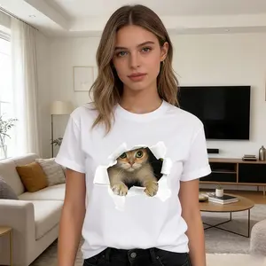 Korean Style Oversized  T-shirt Casual Graphic Design Breathable Cotton Tee Summer Streetwear Round Neck Soft Thick Top Crewneck Crewneck Tshirt Unisex