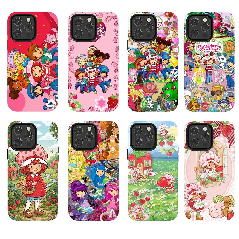 Strawberry Shortcake Smartphone Case - Drop-Resistant, Stylish Cellphone Protection for iPhone 11–17 Pro Max/Plus, Samsung Galaxy S23–25 (Handheld Safety Accessory), Devices
