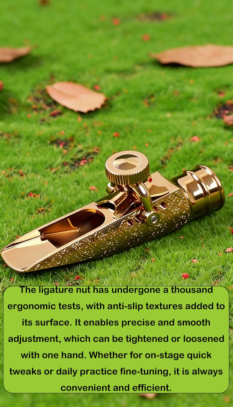 A Metal Mouthpiece for Jazz Alto Saxophone That Offers a And Vibrant Sound, And Excellent Control. It Features an Enhanced Tone Quality, a Beautifully Crafted Design,  Prolonged Usage or Replacement for Professional Player or Music Enthusiast drums Strap