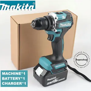 Makita DDF487 Brushless Drill Driver, Drilling and Fastening for Cabinetry and Electrical Work, Ultra-Compact Tool with Twin LED Lights