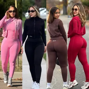 Active 3pcs Sports Sets - Women's High-Neck Long Sleeve suit